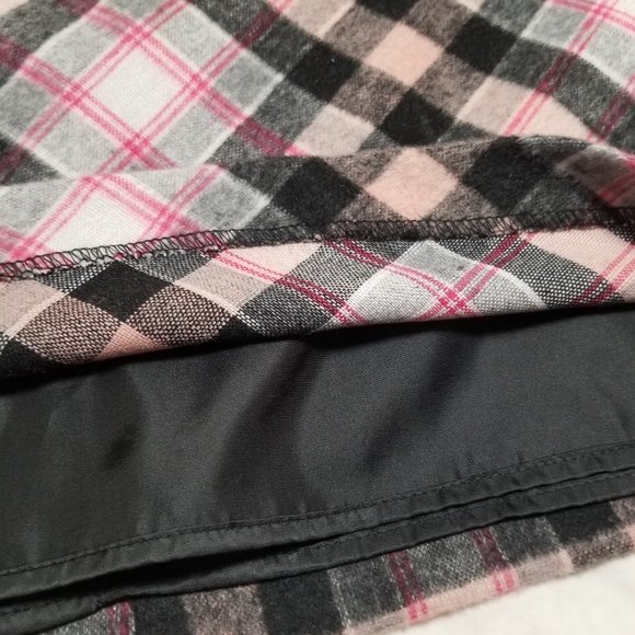 Oasis A-Line Pink Check Skirt - Picture 5 of 9